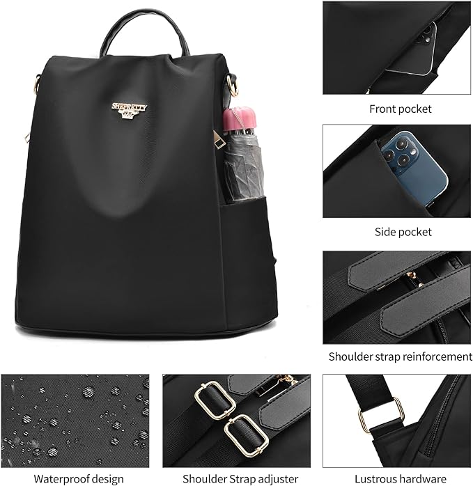 Mochila impermeable para mujer