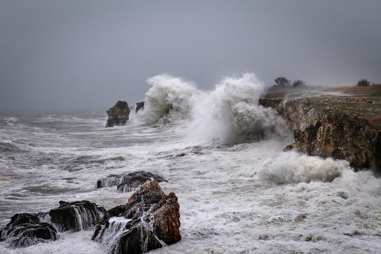 Tormenta en el mar